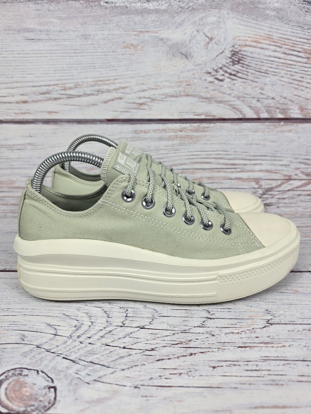 Converse Move Platform Shoes Womens Size 8.5 Sage Mint Casual Low CTA Sneakers